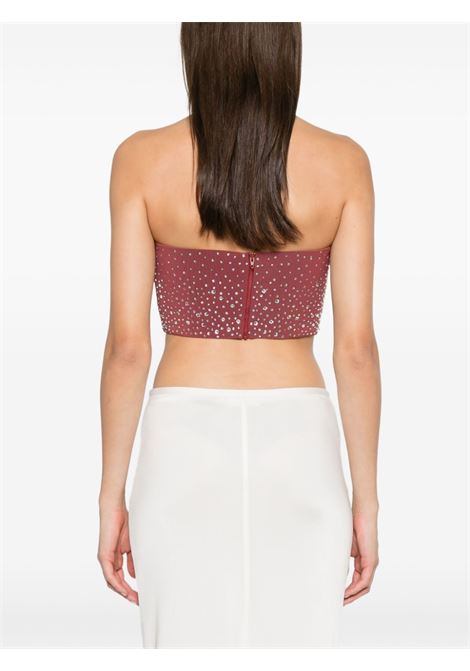 Top bandeau con cristalli in marrone Alex perry - donna ALEX PERRY | T0244CGNC